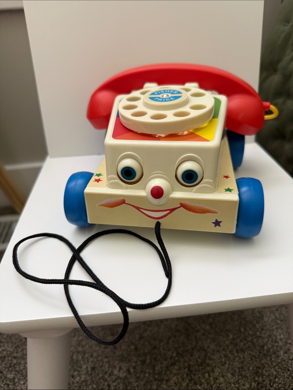 Fisher-Price Chatter Telephone Pull Toy 2009 Retro Classic Very Clean Working